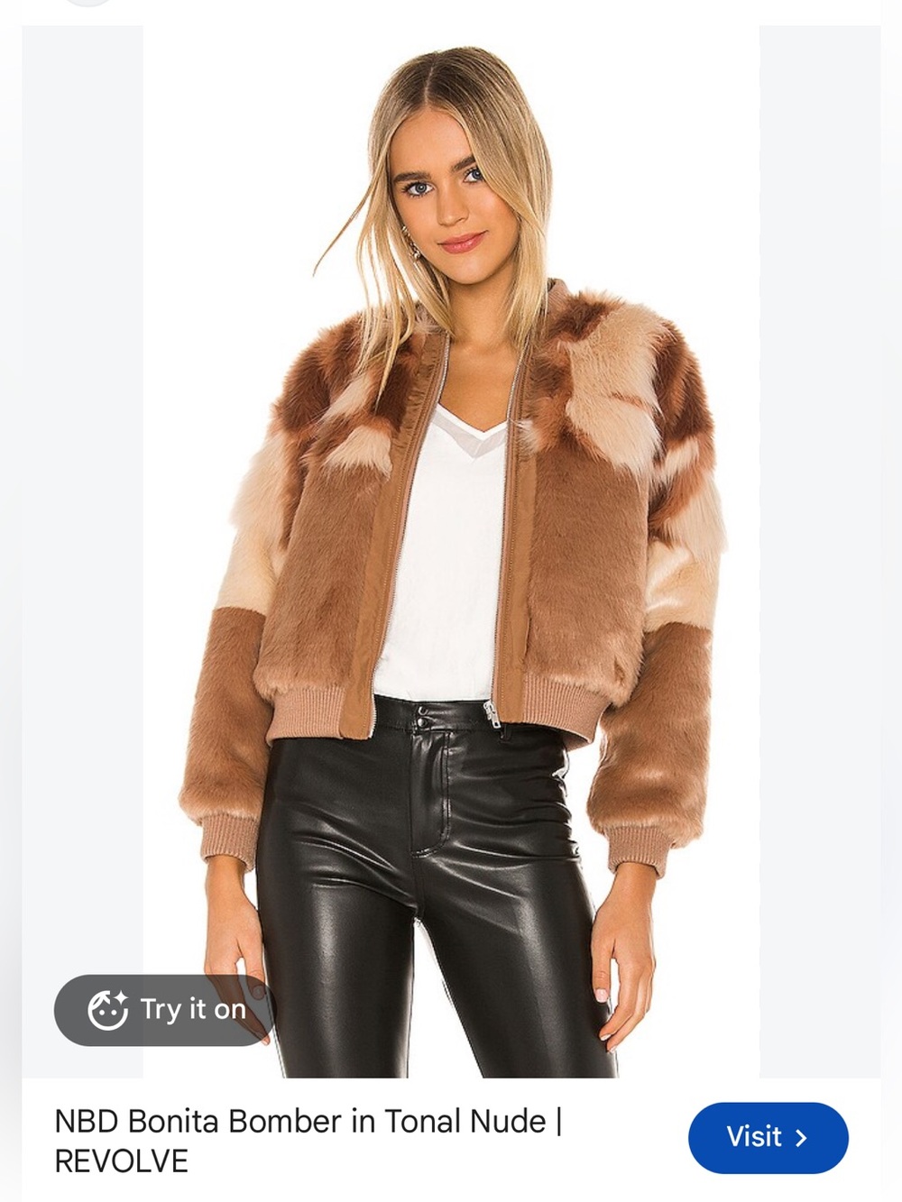 Bonita Bomber in Tonal Nude
NBD
